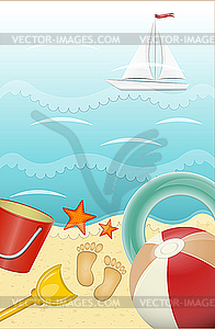 Summer Holiday Card - vector image