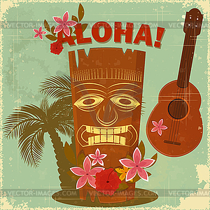 Aloha Hawaii Welcome Postcard | Открытки Template