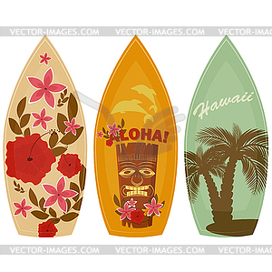 Surfboards - vector clipart