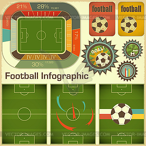 Football Infographic - vector image