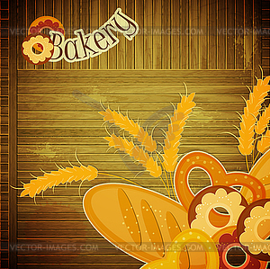 Cover menu for Bakery - royalty-free vector image