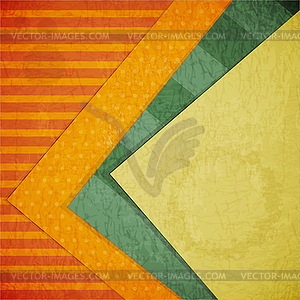 Color Paper Retro Background - vector clip art