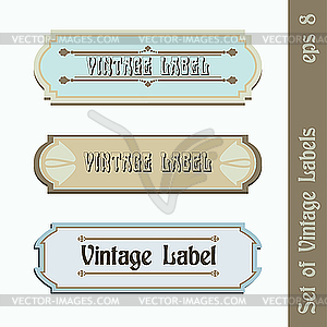 Set of Vintage Labels - vector clip art