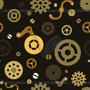 Steampunk seamless pattern - vector image