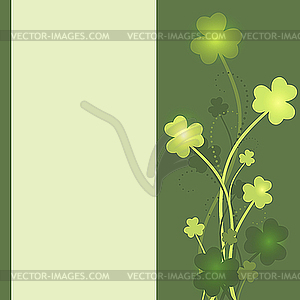 St. Patrick`s Day card - vector clipart