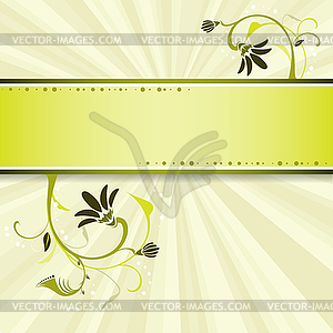 Abstract floral background - vector clip art