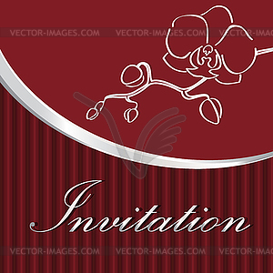 Red background - color vector clipart