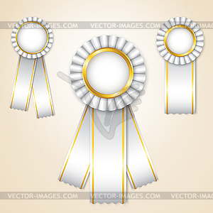 Set of prize ribbons - vector image