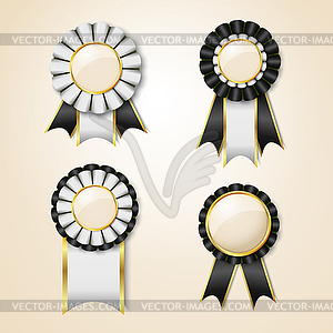 Set of prize ribbons - vector clip art