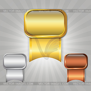 Prize ribbons - vector clipart / vector image