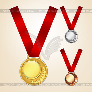 Set of medals - vector image