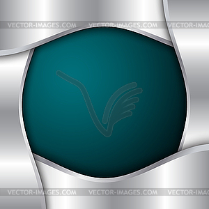 Blue and silver background - vector image