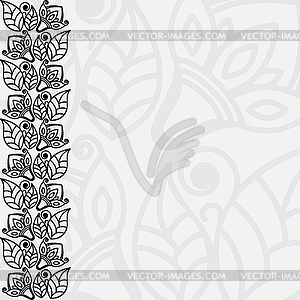 Filigreen floral background - vector clip art