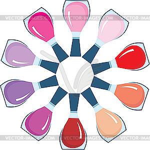 Nail polish - vector image