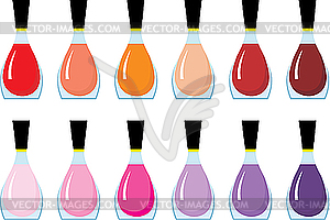 Nail polishes - vector image