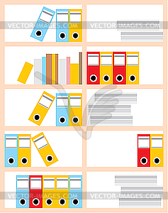 Office cupboard - stock vector clipart