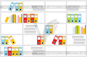 Office cupboard - vector clip art