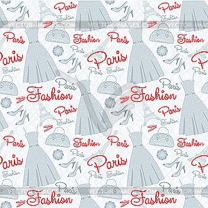 Seamless fashion pattern - vector clip art