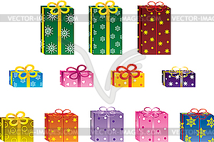 Gift boxes - vector clip art