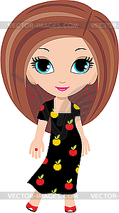 Woman cartoon - vector clipart