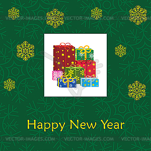 New Year's card - vector clipart