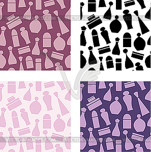 Seamless cosmetic pattern - vector image