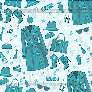 Seamless fashion pattern - vector image