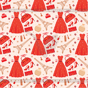 Seamless fashion pattern - vector image