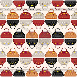 Seamless bags pattern - vector clip art