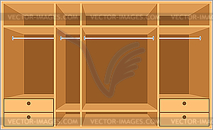 Wardrobe room. Furniture - vector image