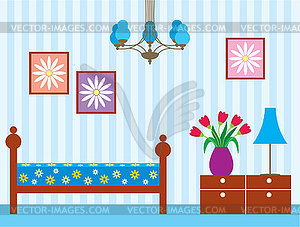 Living room - vector clipart