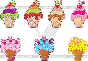 Cupcakes - vector image