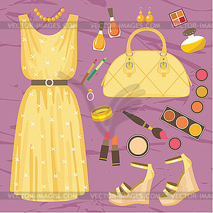 Fashion set - royalty-free vector clipart