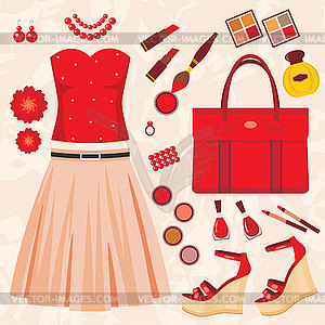 Fashion set - vector clipart / vector image