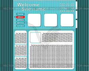 Web site design template - vector clip art