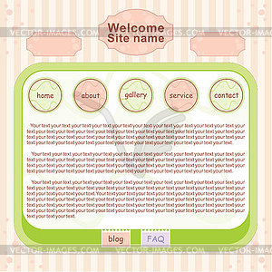 Web site design template - vector clipart / vector image