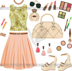 Fashion set - vector clipart