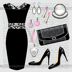 Fashion set - vector image