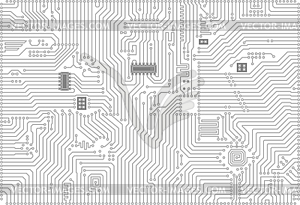 Hi-tech industrial electronic background - vector image