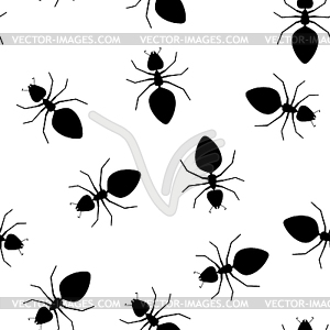 Seamless texture - ants pests - vector EPS clipart