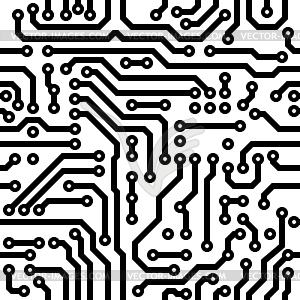 Seamless texture - circuit board - vector image