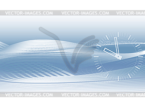 Abstract blue background - time - vector clip art