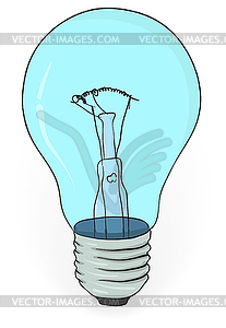 Old electric bulb - eps - vector clipart / vector image