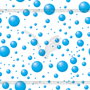 Blue drops - seamless texture - vector clip art