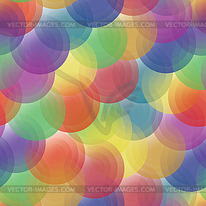 Background - color transparent circles - vector clipart