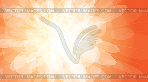 Flash on an orange background - - vector image