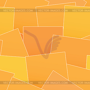 Background of orange stickers - vector image