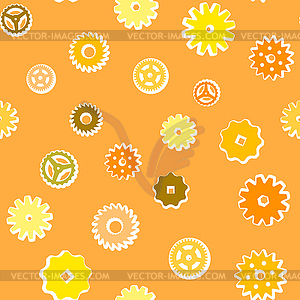 Vintage gears background - vector image