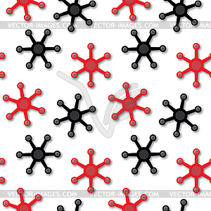 Abstract red and black texture - vector clipart