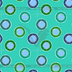 Background - stylized portholes - vector clipart